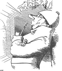 Imker, Zeichnung von Wilhelm Busch
